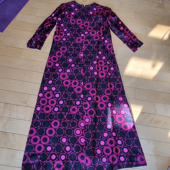Vintage Long 60's Dress - Picture 1 of 11
